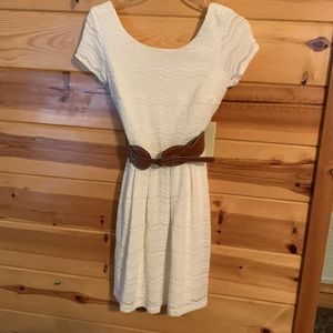 White “Crochet-like” Dress